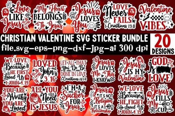 Download Christian Valentine SVG Bundle - Svg bundle Collection