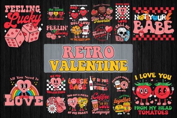 Download Retro Valentine SVG Bundle - Svg bundle Collection