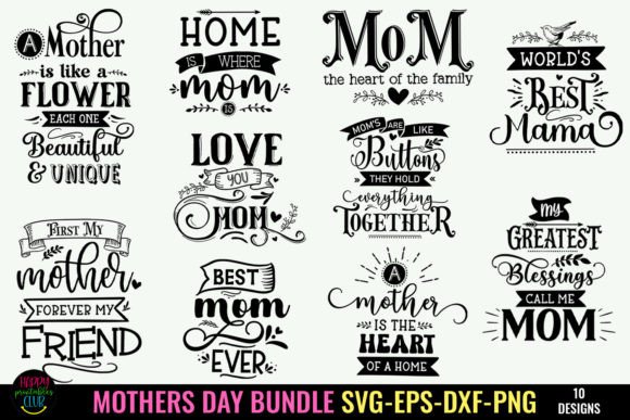 Download Mothers Day SVG Bundle I Mom Quotes SVG - Svg bundle Collection