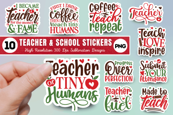 Download Teacher &amp; School Sublimation Stickers - Sublimation stickers Collection