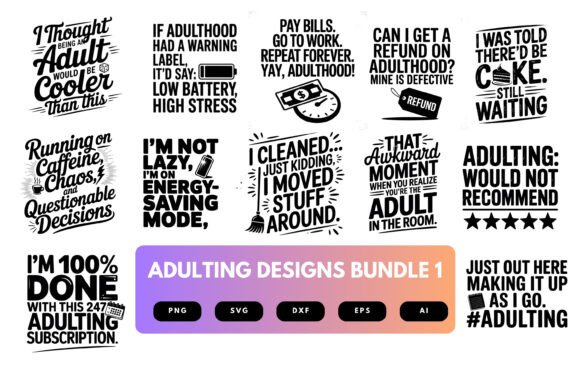 Download Adulting SVG Bundle - Svg bundle Collection