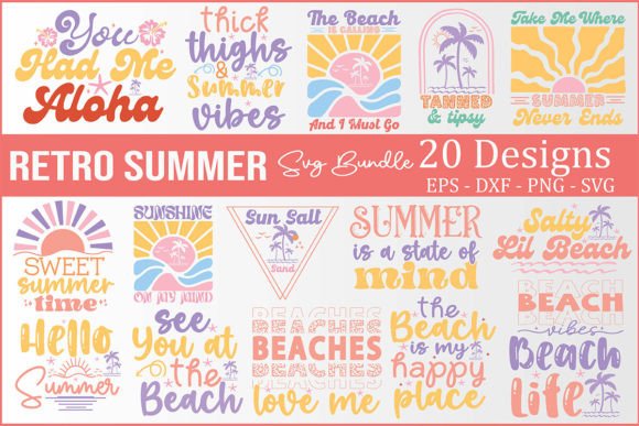 Download Retro Summer SVG Bundle - Svg bundle Collection