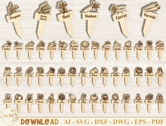 Download Vegetable Garden Markers SVG Bundle - Svg bundle Collection