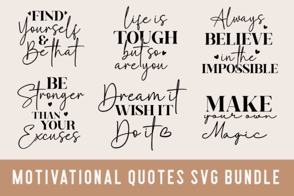Download Motivational Quotes Svg Bundle, Png File - Png fil Collection