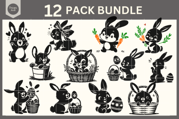 Download Bunnies SVG Bundle, SVG Files for Cricut - Svg bundle Collection