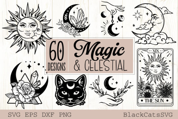 Download Magic and Celestial SVG Bundle 60 Design - Svg bundle Collection