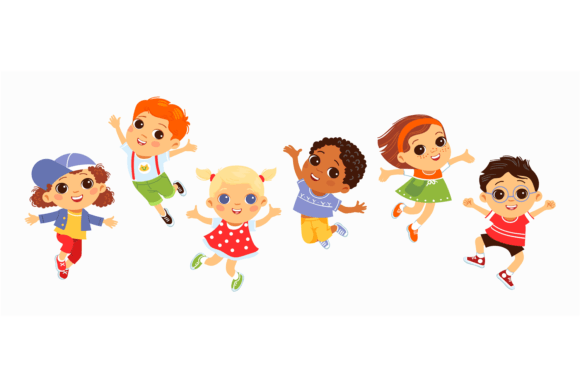 Download Happy Jumping Kids. Funny Children, Acti - Jumping kids Collection