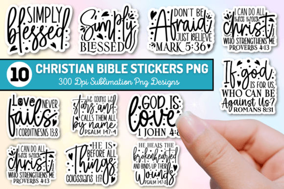 Download Christian Sublimation Stickers Bundle - Sublimation stickers Collection