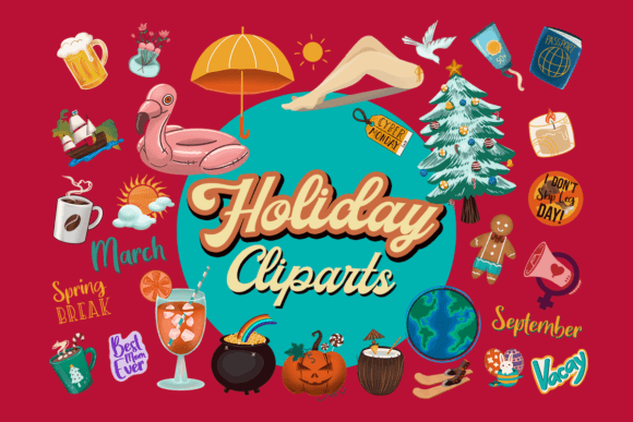 Download Holiday Life Cliparts, 108 PNG Stickers - Png stickers Collection