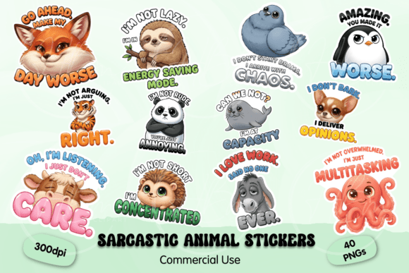 Download Sarcastic Animal PNG Stickers - Png stickers Collection