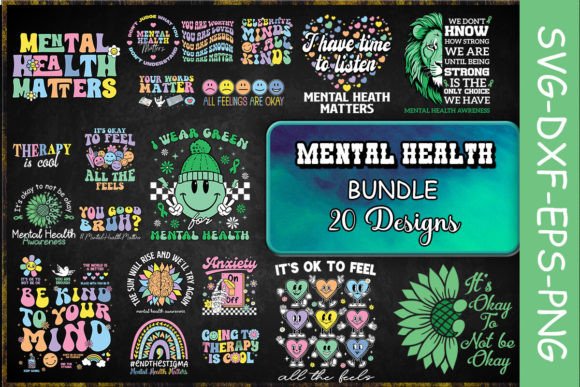 Download Retro Mental Health SVG Bundle - Svg bundle Collection