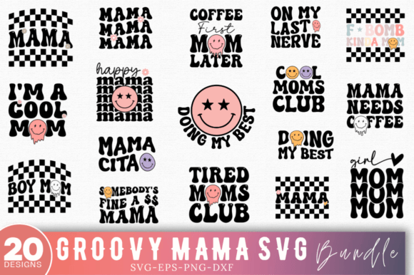 Download Groovy Mama SVG Bundle,Funny Mom Svg - Svg bundle Collection