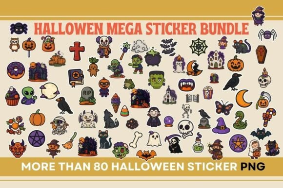 Download Halloween Mega Sticker Bundle - Mega sticker bundle Collection