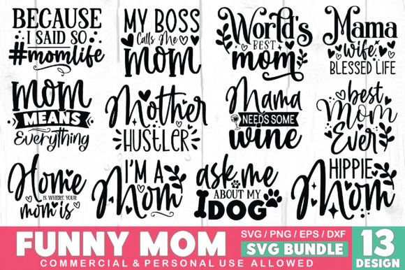 Download Funny Mom SVG Bundle - Svg bundle Collection