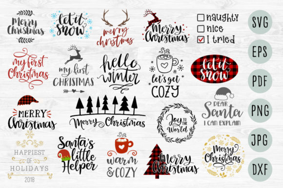 Download Christmas Quotes Colorful Svg Bundle - Svg bundle Collection