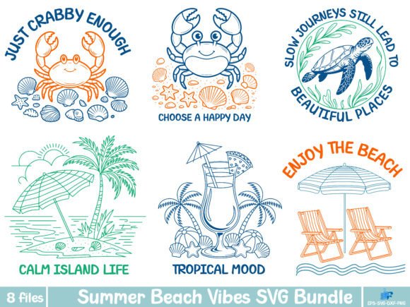 Download Summer Beach Vibes SVG Bundle - Svg bundle Collection
