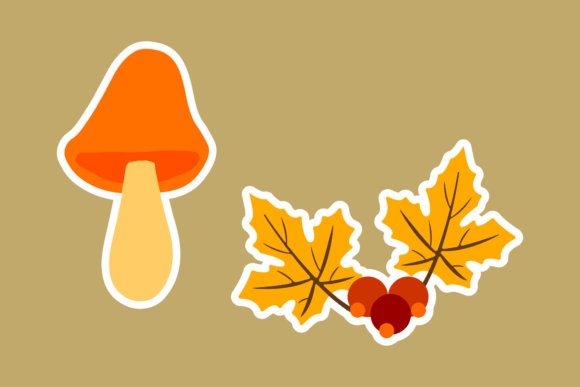 Download Autumn Stickers Icon - Autumn stickers Collection