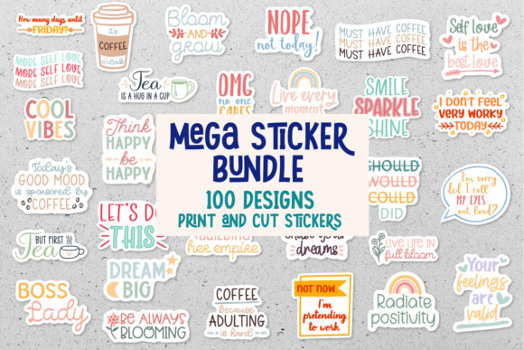 Download Mega Sticker Bundle, Printable Stickers - Mega sticker bundle Collection