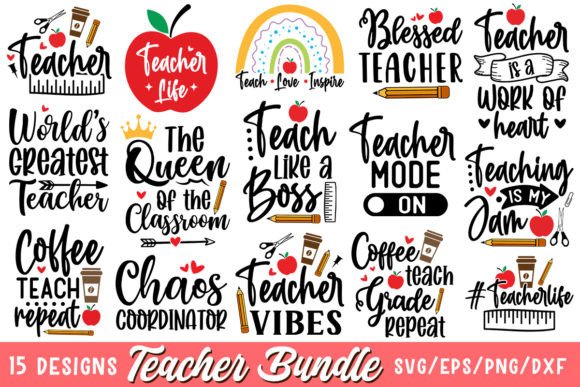 Download Teacher SVG Bundle, Back to School - Svg bundle Collection